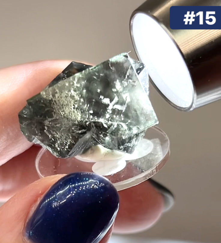 #15 Yum Yum Twin Navy/ Black Fluorite From YumYum Pocket, Sutcliffe Vein, Diana Maria Mine, Weardale, County Durham, U.K. 🇬🇧