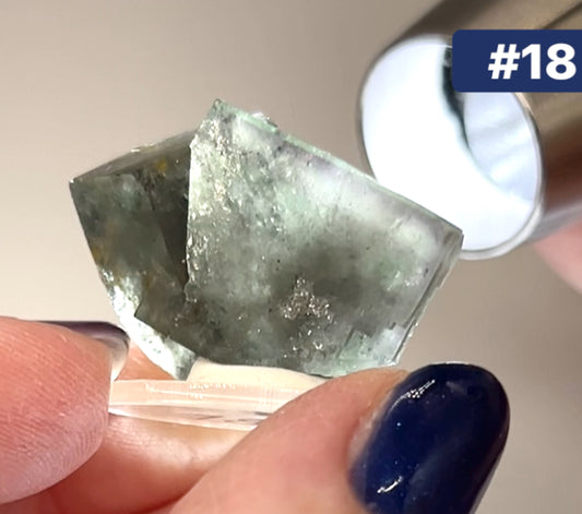 #18 Yum Yum Twin Navy/ Black Fluorite From YumYum Pocket, Sutcliffe Vein, Diana Maria Mine, Weardale, County Durham, U.K. 🇬🇧