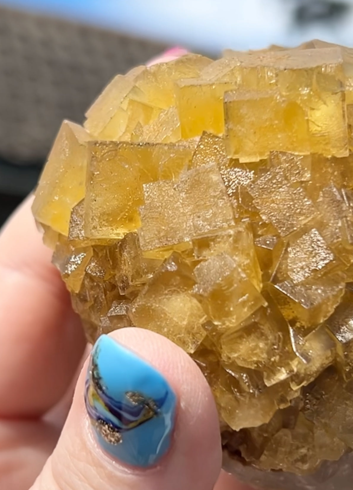 XXL Extremely Rare, One Of A Kind Hilton Golden Yellow Fluorite On Quartz Base From Hilton Mine, Hilton, Scredale, Cumbria, U.K. 🇬🇧 (Closed Mine, Independently Collected In 1990s) Top Quality