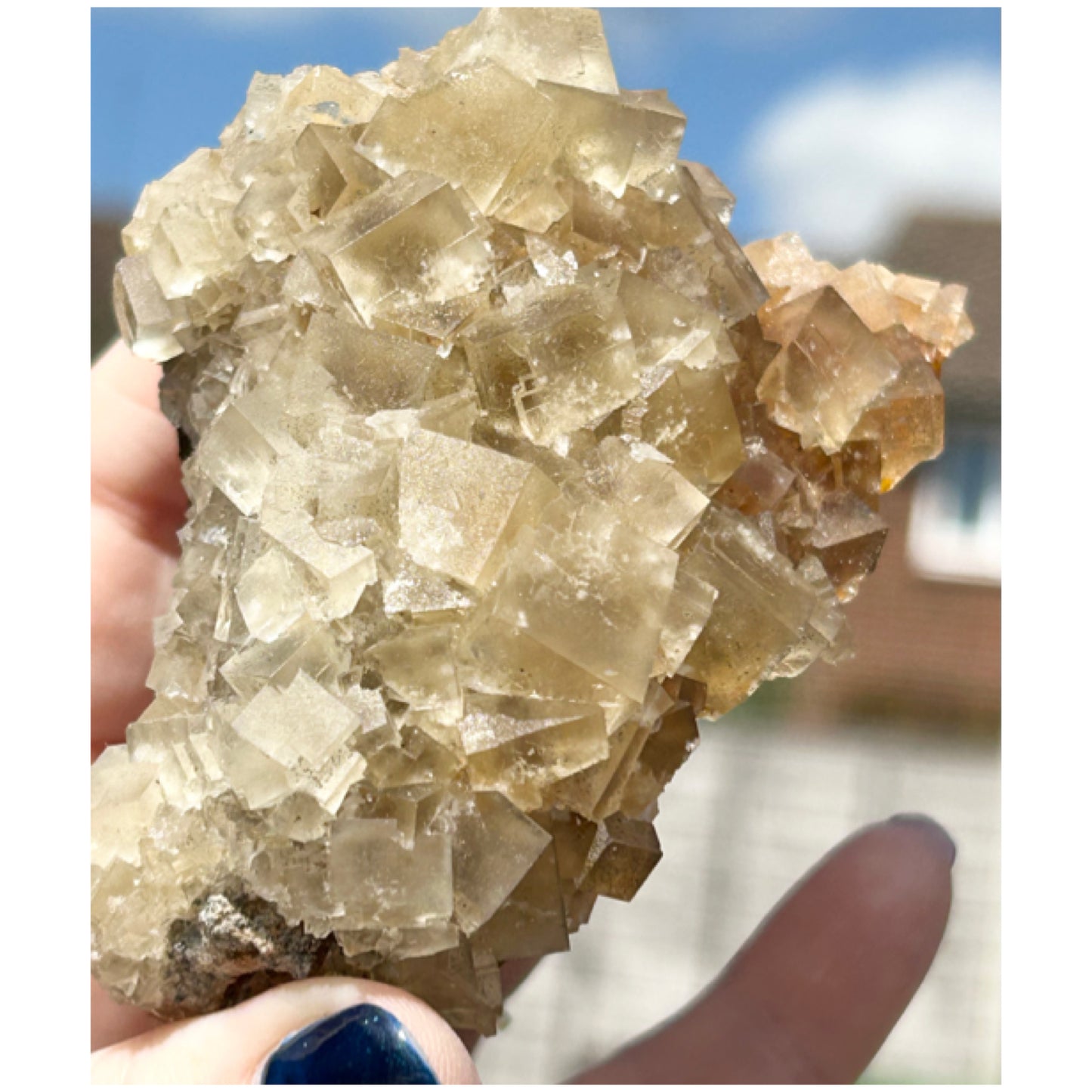 Murton Light Yellow Fluorite Large  From Murton Mine, Scredale, Cumbria, U.K. 🇬🇧 (Closed Mine, Independently Collected In 1990s)