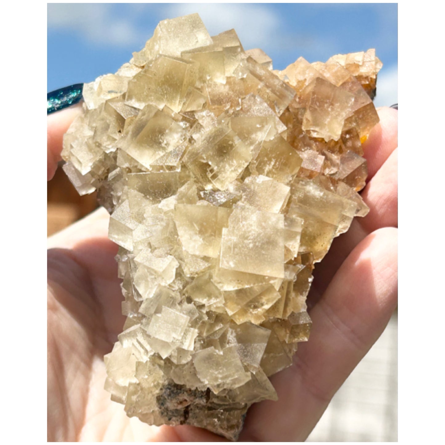 Murton Light Yellow Fluorite Large  From Murton Mine, Scredale, Cumbria, U.K. 🇬🇧 (Closed Mine, Independently Collected In 1990s)