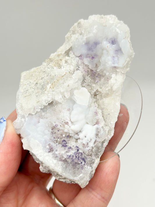 #4 Spirit Flower Geodes Large - Purple Fluorite, White Chalcedony & Quartz From San Benito, Chihuahua, México 🇲🇽