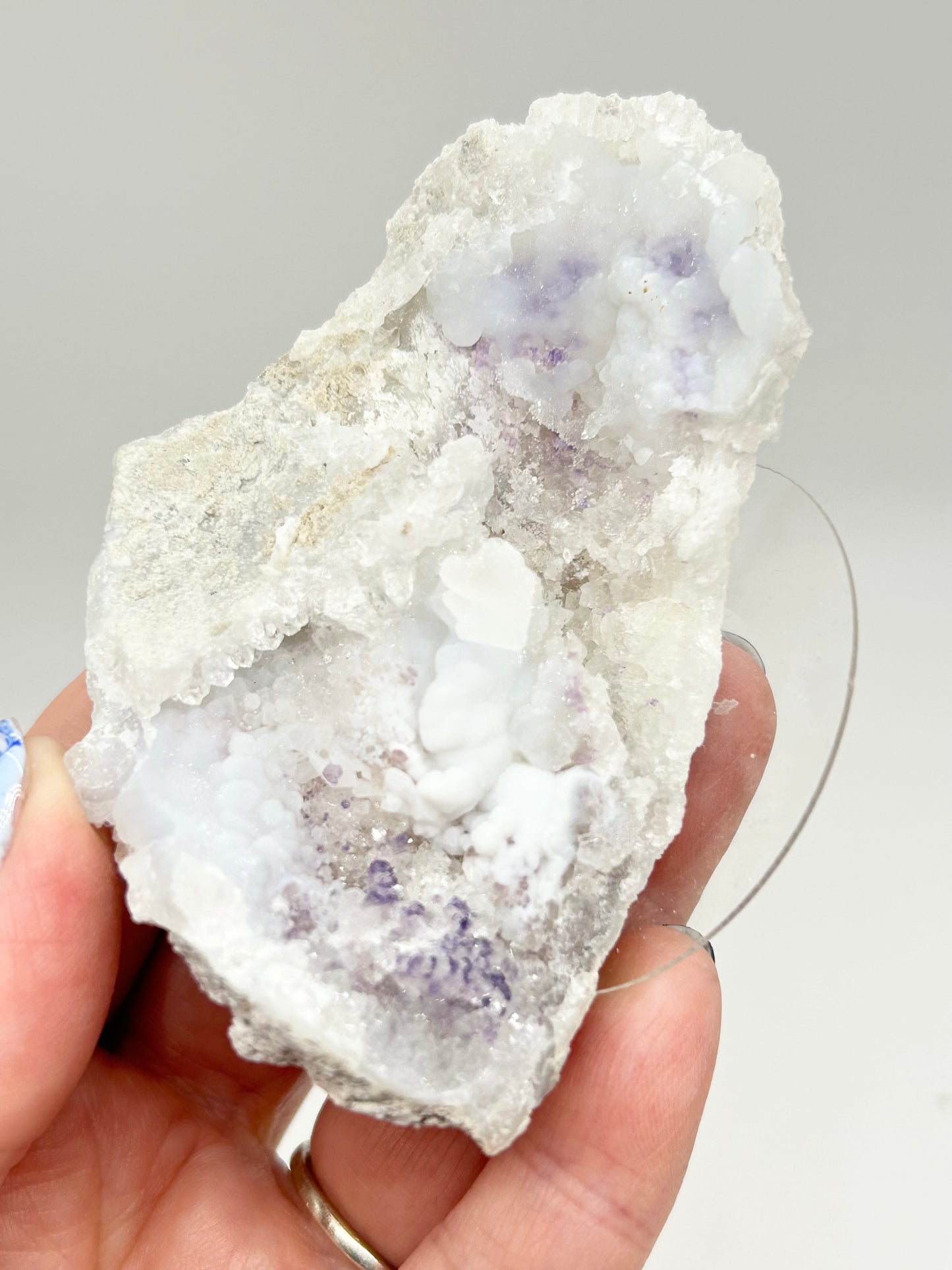 #4 Spirit Flower Geodes Large - Purple Fluorite, White Chalcedony & Quartz From San Benito, Chihuahua, México 🇲🇽