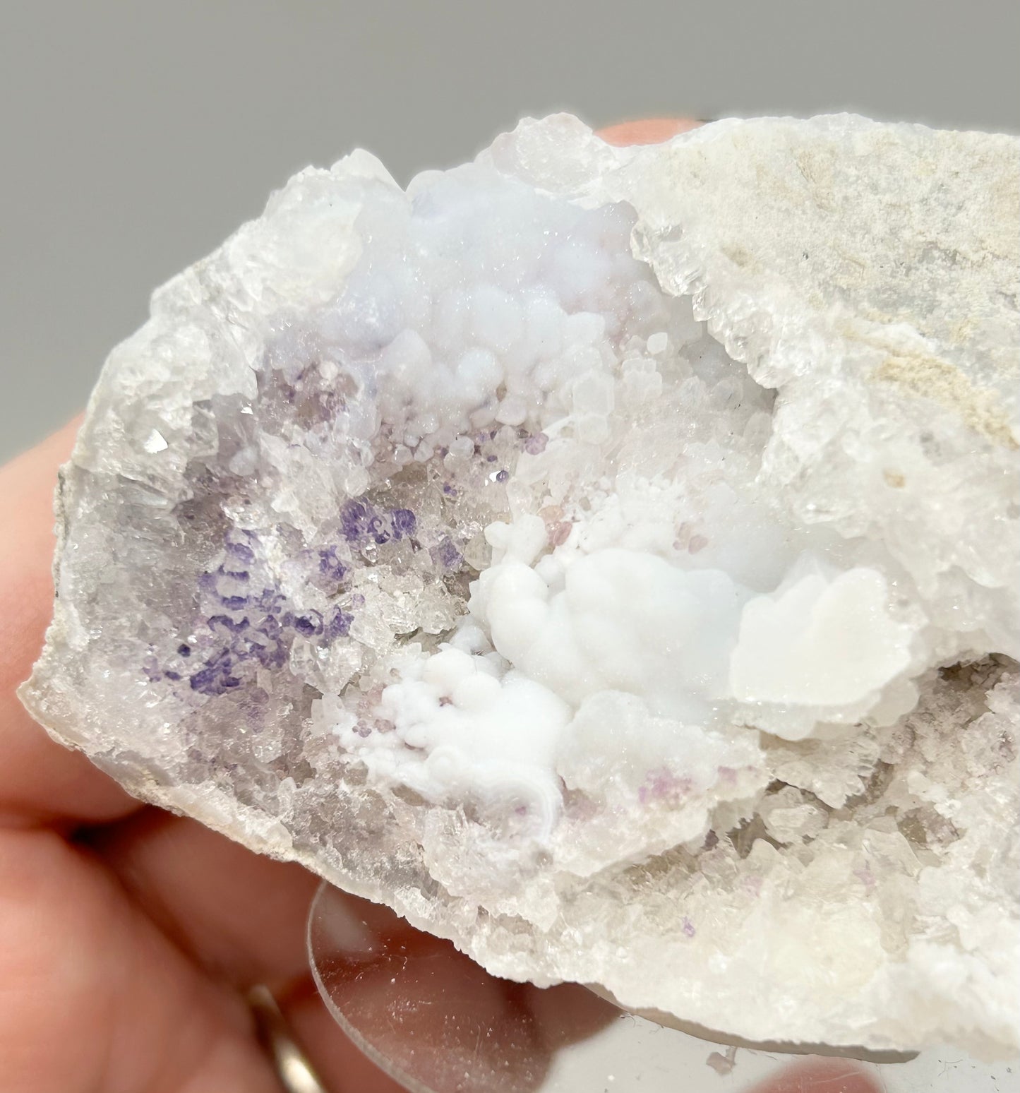 #4 Spirit Flower Geodes Large - Purple Fluorite, White Chalcedony & Quartz From San Benito, Chihuahua, México 🇲🇽