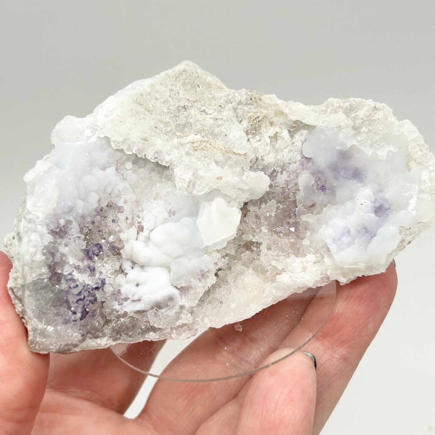 #4 Spirit Flower Geodes Large - Purple Fluorite, White Chalcedony & Quartz From San Benito, Chihuahua, México 🇲🇽