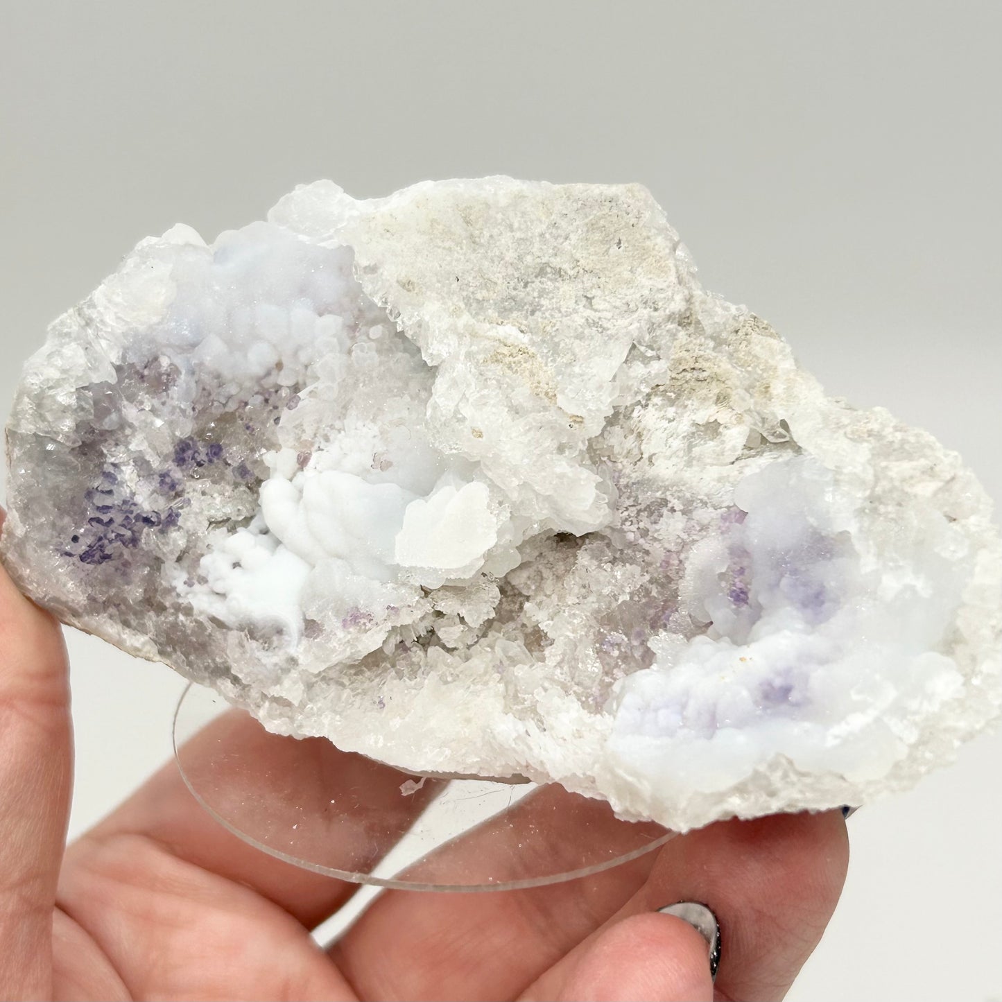 #4 Spirit Flower Geodes Large - Purple Fluorite, White Chalcedony & Quartz From San Benito, Chihuahua, México 🇲🇽