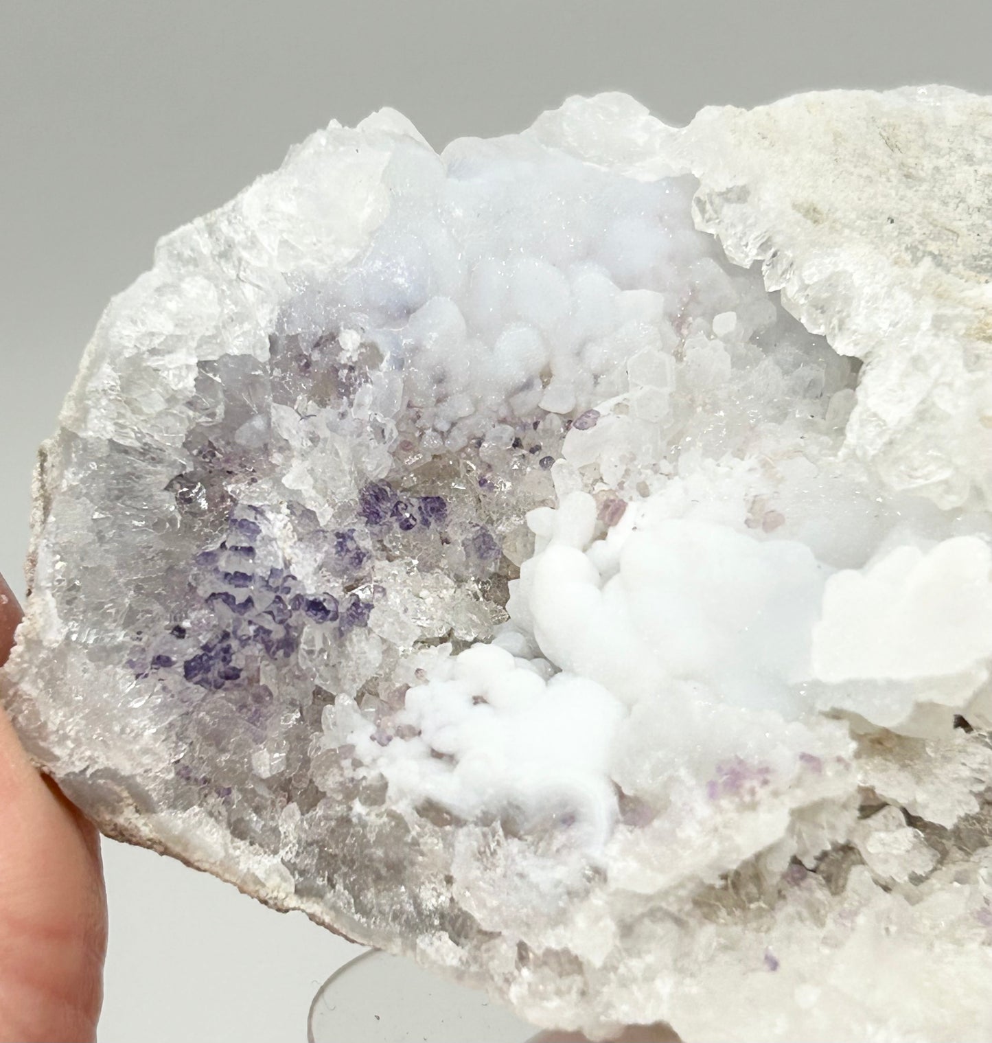 #4 Spirit Flower Geodes Large - Purple Fluorite, White Chalcedony & Quartz From San Benito, Chihuahua, México 🇲🇽