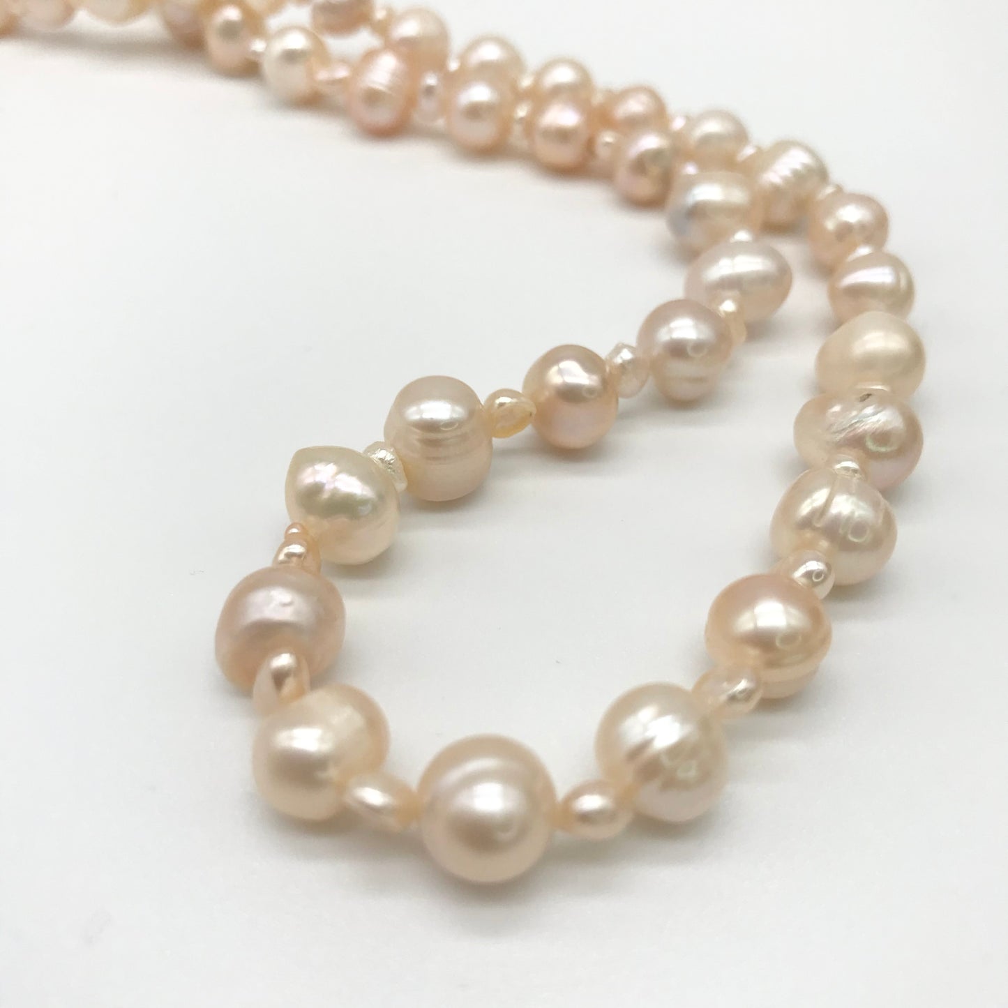 Peach Freshwater Baroque Pearls Classic Necklace - Pick Your Necklace