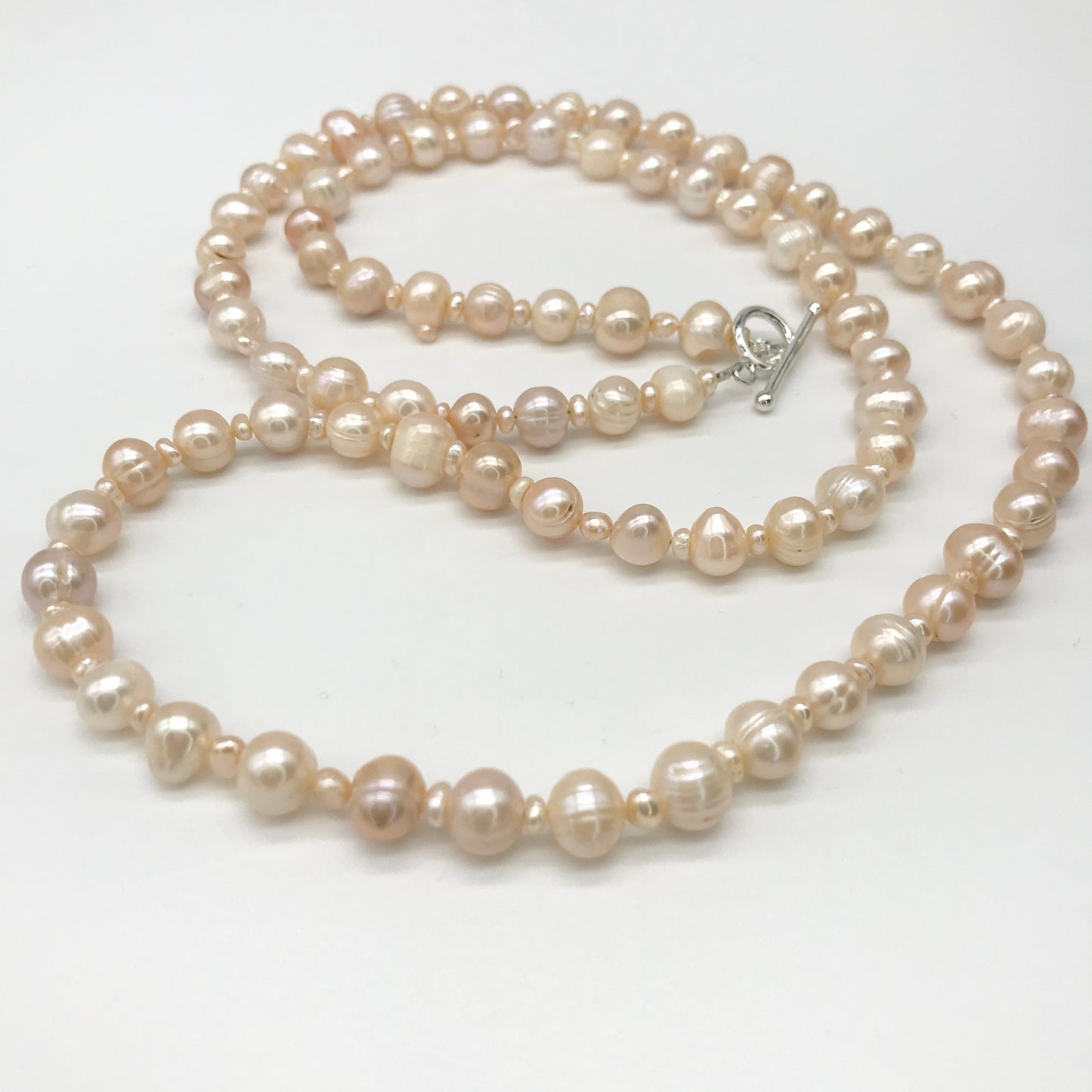 Peach Freshwater Baroque Pearls Classic Necklace - Pick Your Necklace