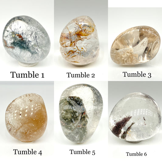 Garden Quartz & Rutile Tumbles - Pick Your Tumble