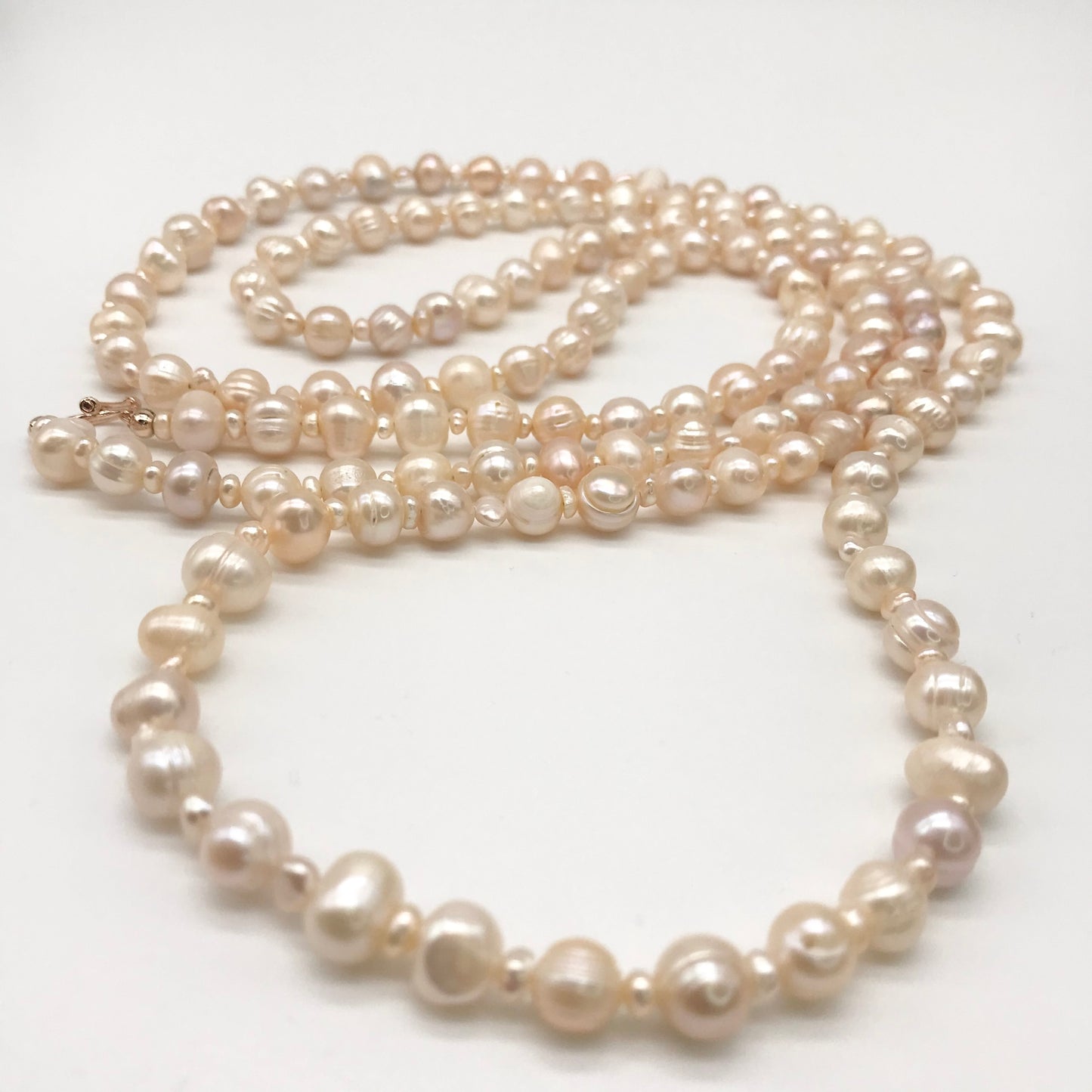 Peach Freshwater Baroque Pearls Classic Necklace - Pick Your Necklace