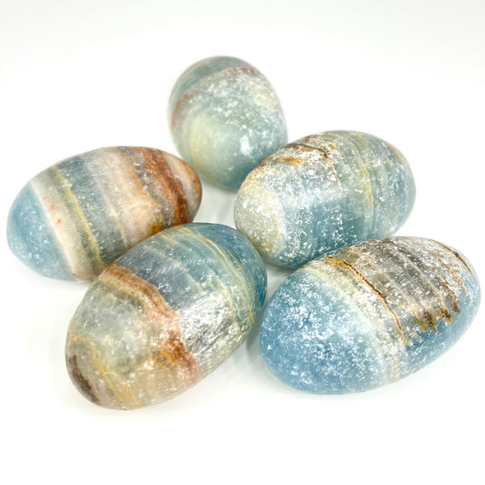 Blue Banded Onyx (Waxy) Tumbles