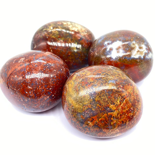 Indonesian 🇮🇩 Red Moss Agate Tumbles - Pick Your Size Tumble