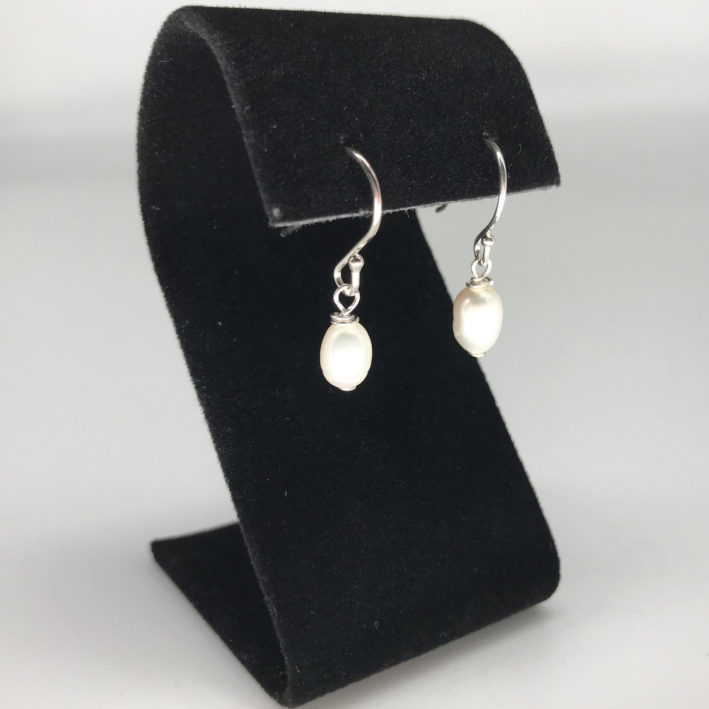 Chose Your Colour Freshwater Pearl Sterling 925 Silver Shepherds Hook Drop Earrings - Pick Your Earrings